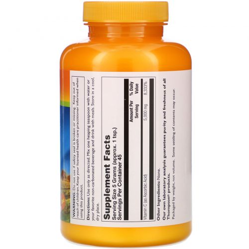 Thompson, Vitamin C Powder, 5,000 mg , 8 oz.