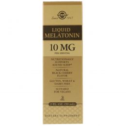 Solgar, Liquid Melatonin, 10mg, Natural Black Cherry, 2oz