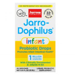 Jarrow Formulas, Детские капли Baby's Jarro-Dophilus Drops, жидкие капли, 8 мл