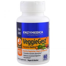 Enzymedica, VeggieGest, 60 капсул