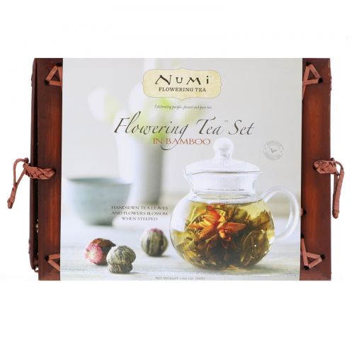 Numi Tea, Набор Flowering Tea в бамбуке, 1 чайный набор