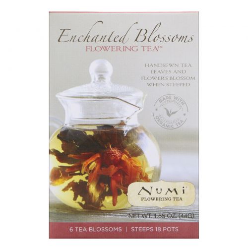 Numi Tea, Набор Flowering Tea в бамбуке, 1 чайный набор