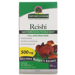 Nature's Answer, Грибы рейши, 1000 мг, 90 растительных капсул