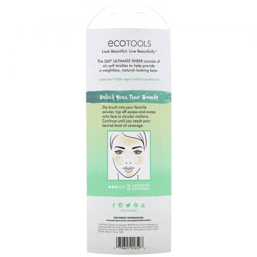 EcoTools, 360° Ultimate Sheer, кисточка, 1 шт.