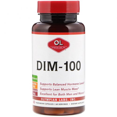 Olympian Labs Inc., DIM-100, 60 вегетарианских капсул