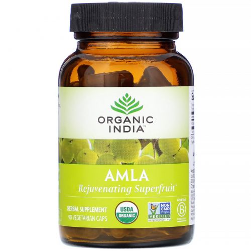 Organic India, Amla, 90 Vegetarian Caps