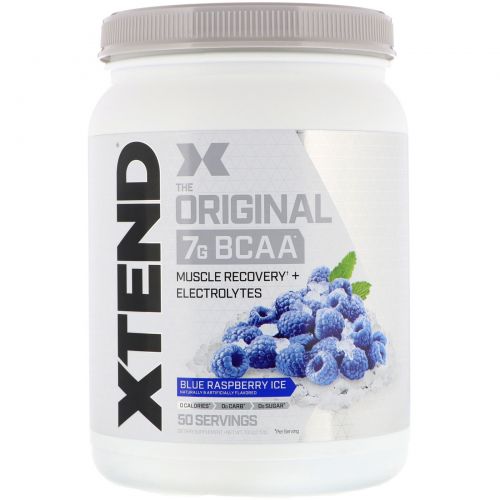 Scivation, Xtend, The Original 7g BCAA, Blue Raspberry Ice, 1.5 lb (700 g)