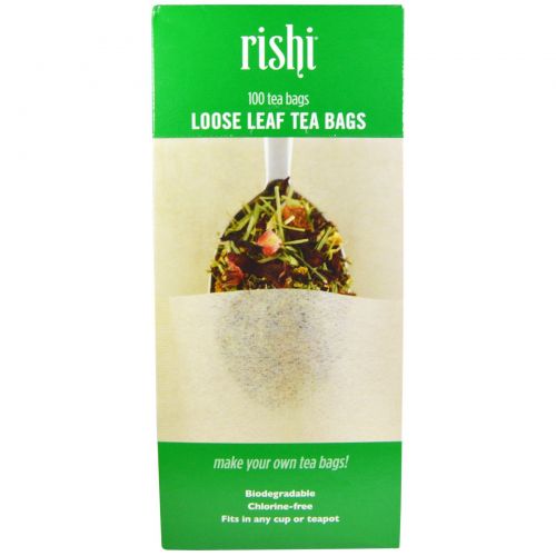 Rishi Tea, Loose Leaf Tea Filter Bags, 100 Bags