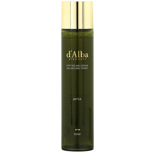 d'Alba, Peptide No-Sebum, Balancing Toner, 5.07 fl oz (150 ml)