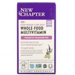 New Chapter, Мультивитамины Every Woman для женщин старше 40 лет, один прием в день, 48 вегетарианских таблеток