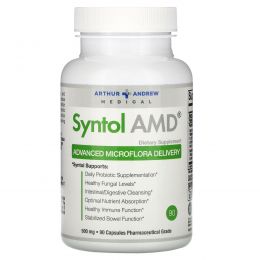 Arthur Andrew Medical, Syntol AMD, усовершенствованная доставка микрофлоры, 500 мг, 90 капсул