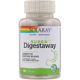 Solaray, Супер Digestaway, 180 капсул