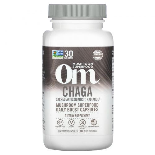 Organic Mushroom Nutrition, Chaga, 667 mg , 90 Vegetarian Capsules