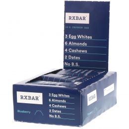 RXBAR, Protein Bars, Blueberry, 12 Bars, 1.83 oz (52 g) Each