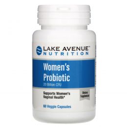 Lake Avenue Nutrition, Пробиотики для женщин, 20 миллиардов КОЕ, 60 вегетарианских капсул