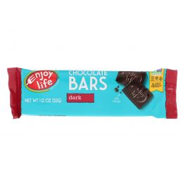 Enjoy Life Foods, Батончик из темного шоколада, 1,12 унции ( 32 г)