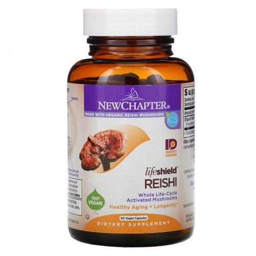 New Chapter, LifeShield, Reishi, 60 Vegan Capsules