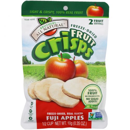 Brothers-All-Natural, Fuji Apple, 12 bags (.35 oz each)