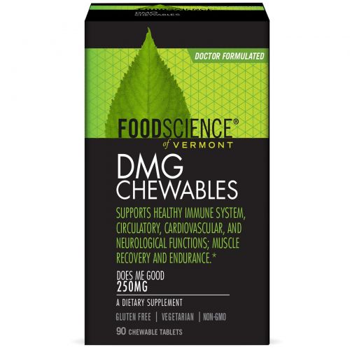 FoodScience, Aangamik Диметилглицин, 250 мг, 90 жевательных таблеток