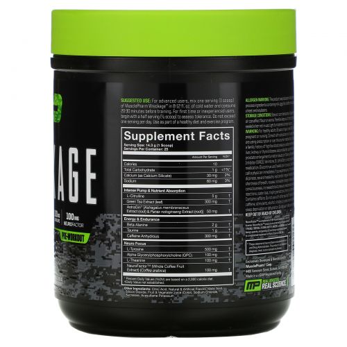 MusclePharm, Wreckage Pre-Workout, Fruit Punch, 12.61 oz (357.5 g )