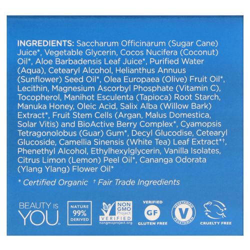 Andalou Naturals, Facial Scrub, Lemon Sugar, Clarifying, 1.7 fl oz (50 ml)