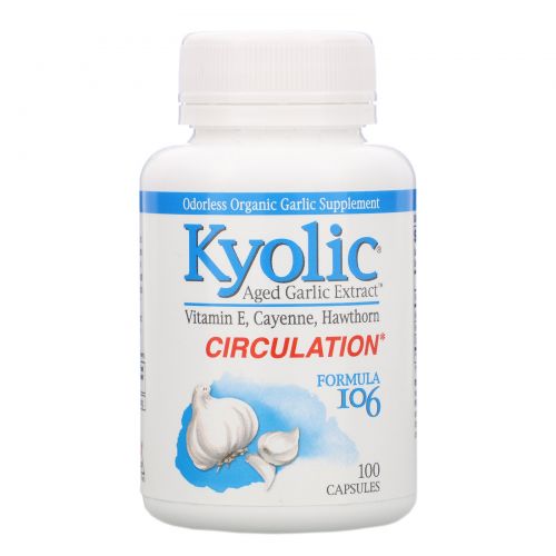 Kyolic, Aged Garlic Extract, Formula 106, 100 Capsules