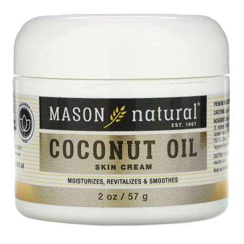 Mason Naturals, Coconut Oil Beauty Cream + Collagen Beauty Cream, 2 Jars, 2 oz (57 g) Each