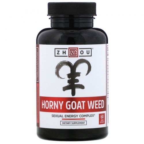 Zhou Nutrition, Horny Goat Weed, Sexual Energy Complex, 60 Veggie Capsules