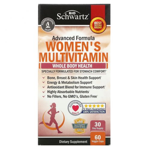 BioSchwartz, Advanced Formula Women's Multivitamin, 60 Veggie Caps