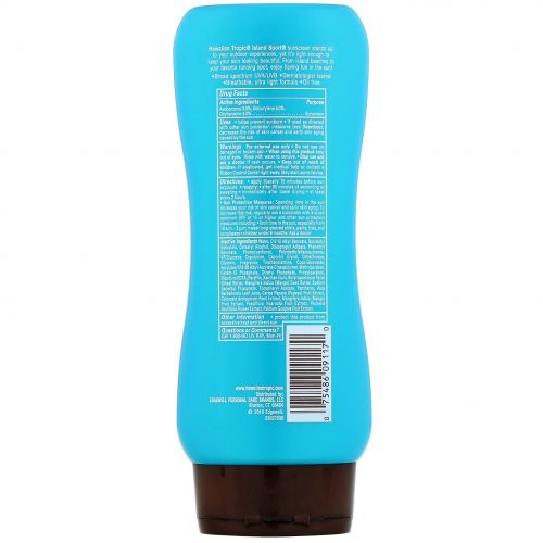 Hawaiian Tropic, Island Sport, солнцезащитное средство с широким спектром защиты, SPF 50, легкий тропический аромат, 236 мл