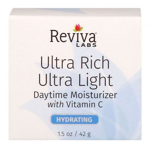 Reviva Labs, Ультра-обогащенный и ультра-легкий дневной увлажняющий крем, 42 г