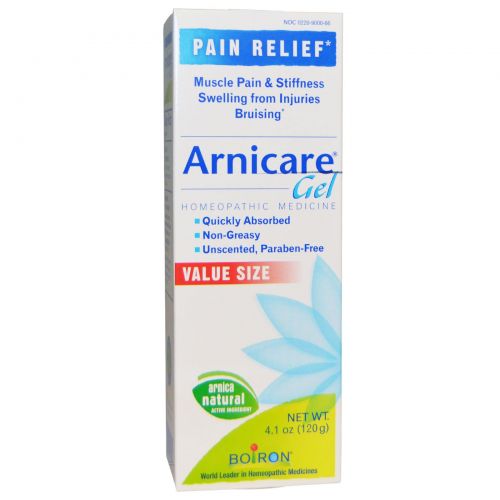 Boiron, Arnicare Gel, облегчение боли, без запаха, 120 г (4,1 унции)