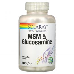 Solaray, MSM & Glucosamine , 180 VegCaps