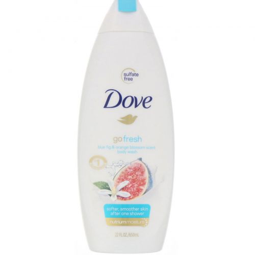 Dove, Гель для душа Go Fresh, аромат «Синий инжир и цветки апельсина», 650 мл