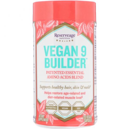 ReserveAge Nutrition, Vegan 9 Builder, 120 Veggie Capsules