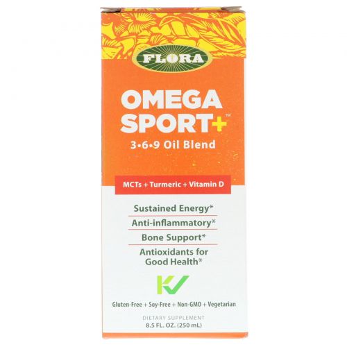 Flora, Omega Sport +, 3-6-9 Oil Blend, 8.5 fl oz (250 ml) (Discontinued Item)