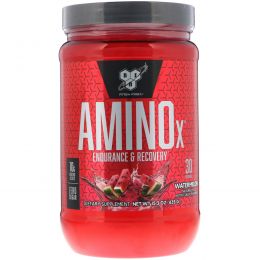 BSN, Амино X, шипучий состав с BCAA, со вкусом арбуза, 15.3 унций (435 г)