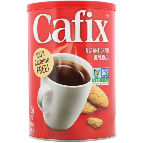 Cafix, Полностью натуральный быстрорастворимый напиток, Без кофеина, 7,05 унций (200 г)