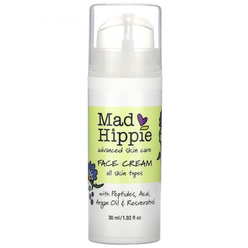 Mad Hippie Skin Care Products, Крем для лица с 13 активными компонентами, 1,02 жидкой унции (30 мл)