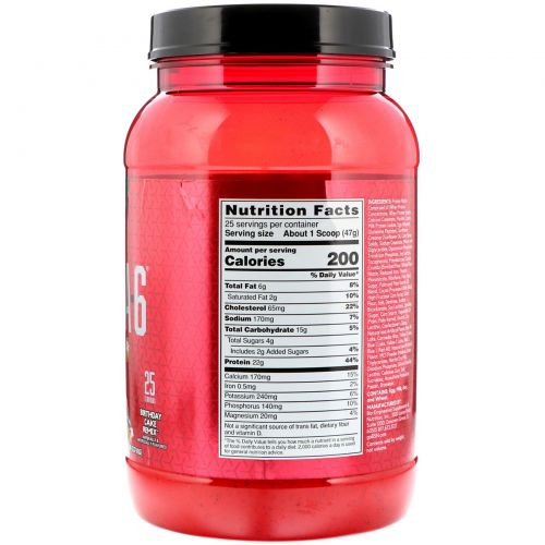 BSN, Syntha-6 Cold Stone Creamery, Birthday Cake Remix 2.59 lb (1.17 kg)