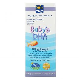 Nordic Naturals, Baby's DHA, with Vitamin D3, 1,050 mg, 2 fl oz (60 ml)