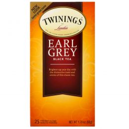 Twinings, Классический чай "Эрл Грей", 25 пакетиков, 1.76 унций (50 г)