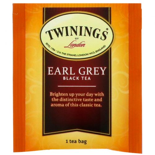 Twinings, Классический чай "Эрл Грей", 25 пакетиков, 1.76 унций (50 г)