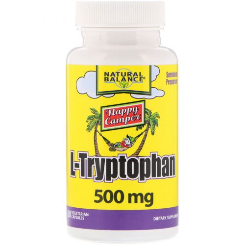 Natural Balance, L-Tryptophan, 500 mg, 60 Vegetarian Capsules