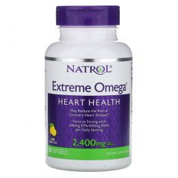 Natrol, Extreme Omega, 2,400 мг, 60 гелевых капсул