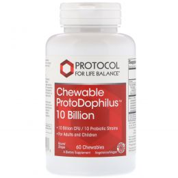 Protocol for Life Balance, Chewable ProtoDophilus, 10 Billion, 60 Chewables