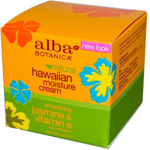 Alba Botanica, Гавайский увлажняющий крем, Жасмин и витамин E, 3 унции (85 г)