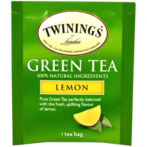 Twinings, Зеленый чай с ароматом лимона, 20 чайных пакетиков, 1,41 унции (40 г)