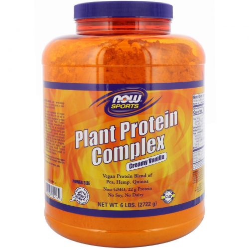 Now Foods, Plant Protein Complex, Creamy Vanilla , 6 lbs (2722 g)