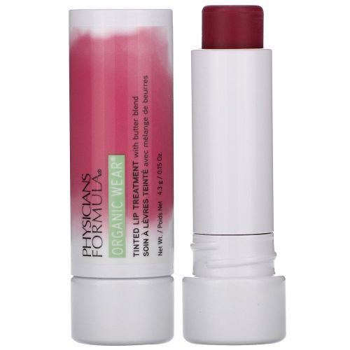 Physicians Formula, Organic Wear, Tinted Lip Treatment, Berry Me, 0.15 oz (4.3 g)